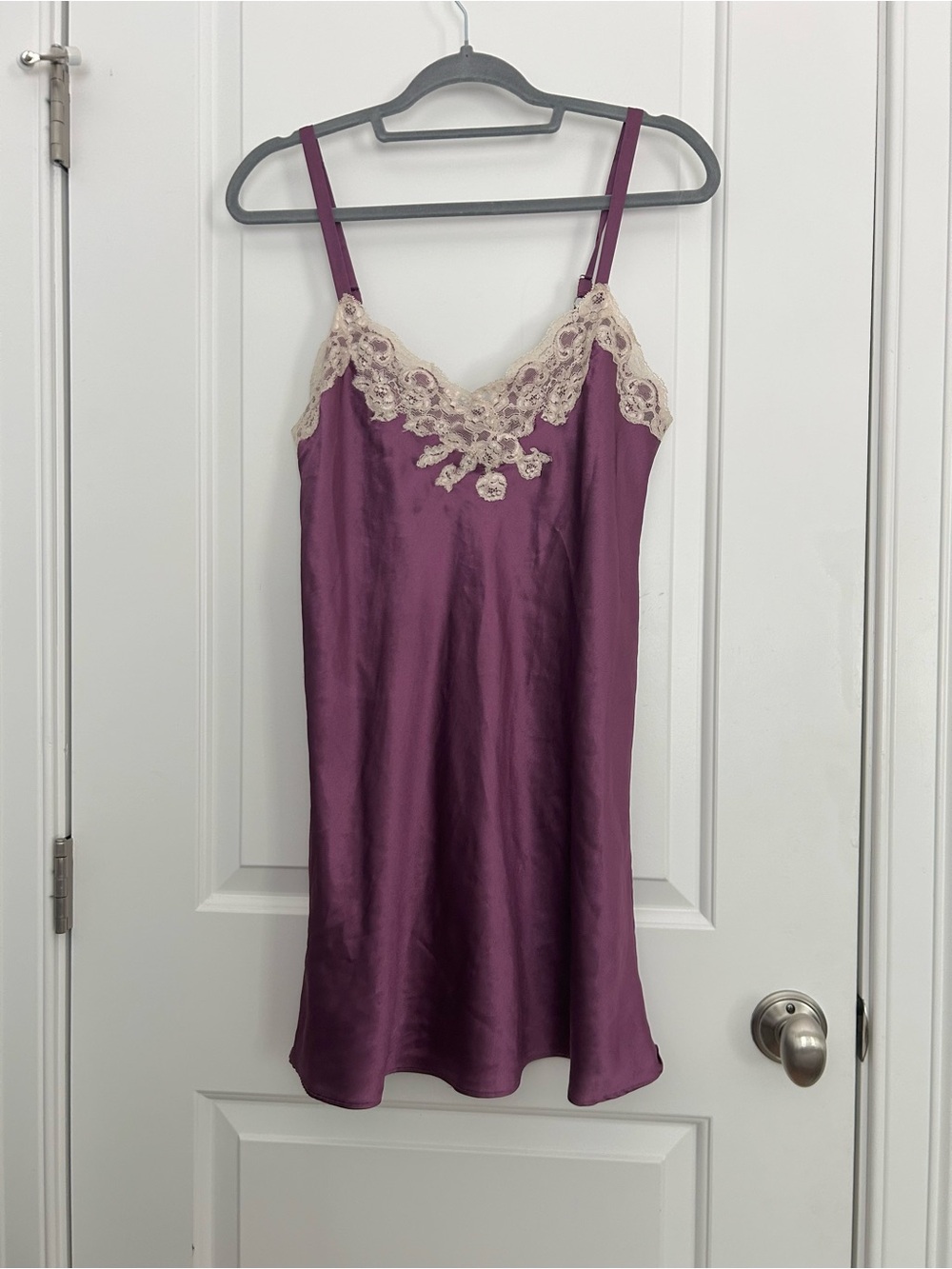 Oscar de la Renta Purple Slip Nightgown Dress Vintage Y2K Fairycore
